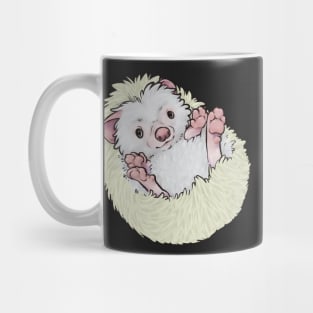 Baby Hedgehog - Leucistic Snowflake Variant Mug